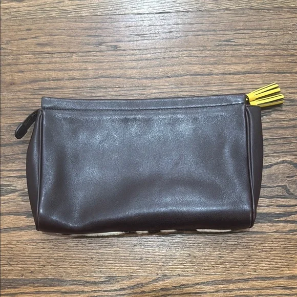 Coach Clutch Leopard Print Brown Leather - Picture 2 of 8